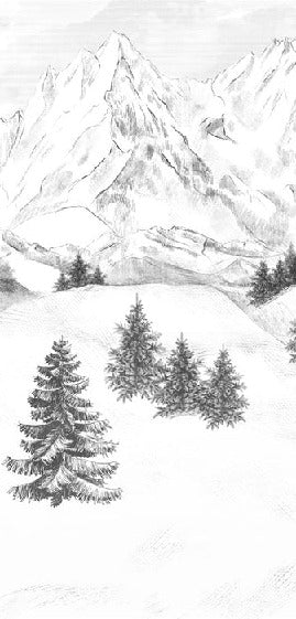 Tapete Berggipfel von Chamonix