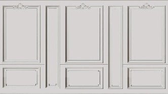 Papier peint Français Haussmannien Gris chaud, XXL, tendance