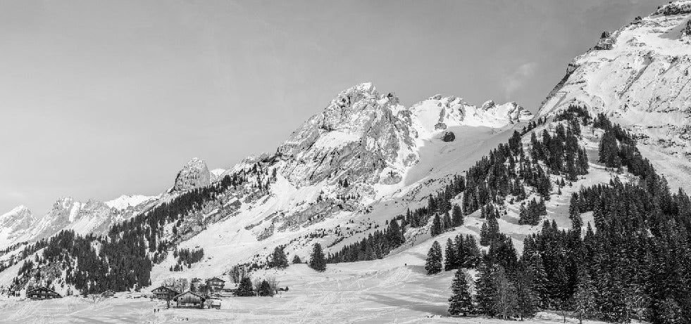 Panorama-Tapete Chalet Alm