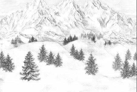Papel pintado de la montaña de Chamonix
