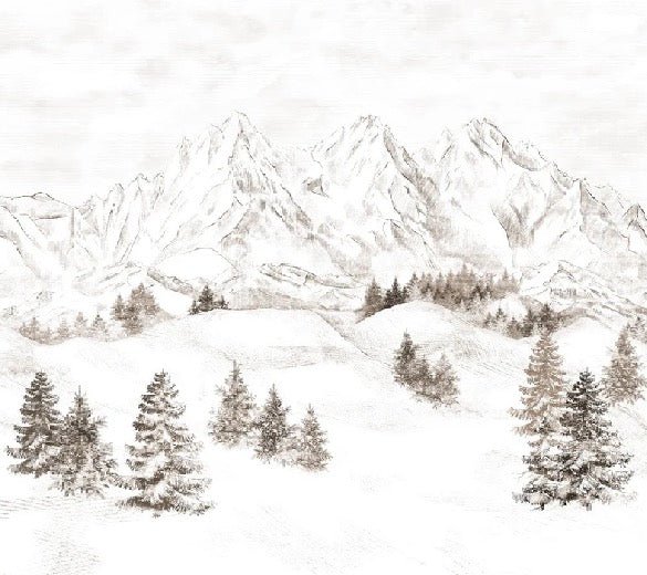 Tapete Bergmassiv der Alpen