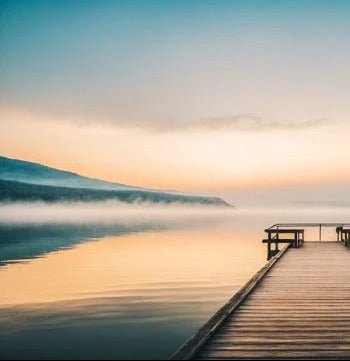 Papier peint photo vue lac
