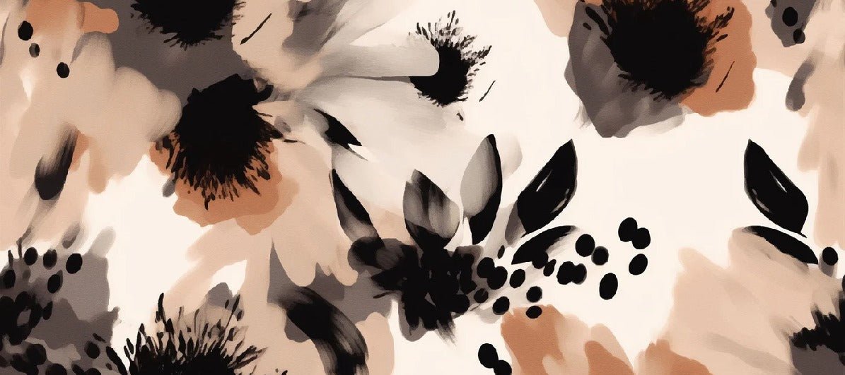 Hypnotische Blumentapete