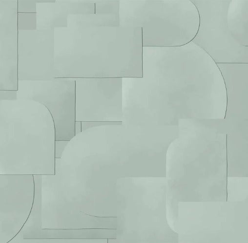 Papier peint panoramique découpé vert, XXL, tendance