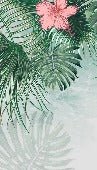 Papier peint Fleur de Palmier, XXL, tendance