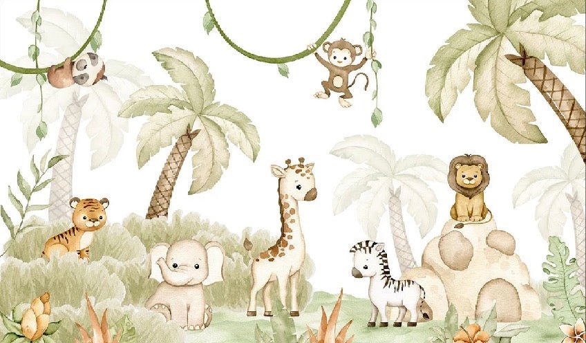 Papier peint animaux savane et douceur, XXL, tendance