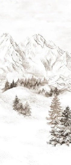 Tapete Bergmassiv der Alpen