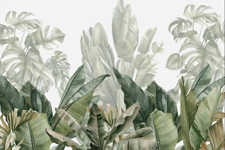 Papel pintado panorámico Plátano verde