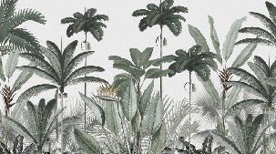 Papier peint panoramique jungle tree, XXL, tendance