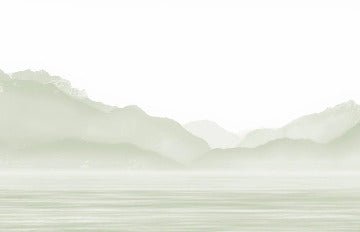 Tapete Annecy und sein friedlicher See grün