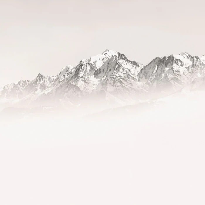 Papier peint matin brumeux Mont Blanc, XXL, tendance