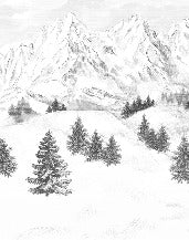 Tapete Berggipfel von Chamonix