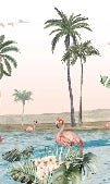 Tapete Oasis Flamingo