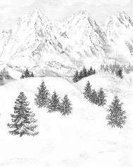 Tapete Berggipfel von Chamonix