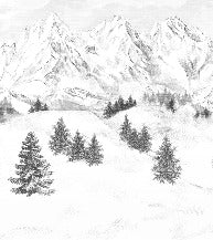 Tapete Berggipfel von Chamonix