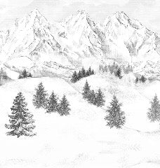 Tapete Berggipfel von Chamonix