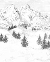 Tapete Berggipfel von Chamonix