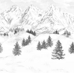 Sfondo della montagna di Chamonix