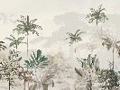 Papier peint panoramique jungle eden vert