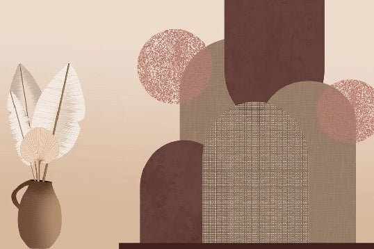Papel pintado panorámico de diseño artístico