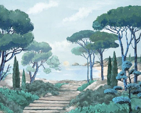 Papier peint balade dans les calanques, XXL, tendance