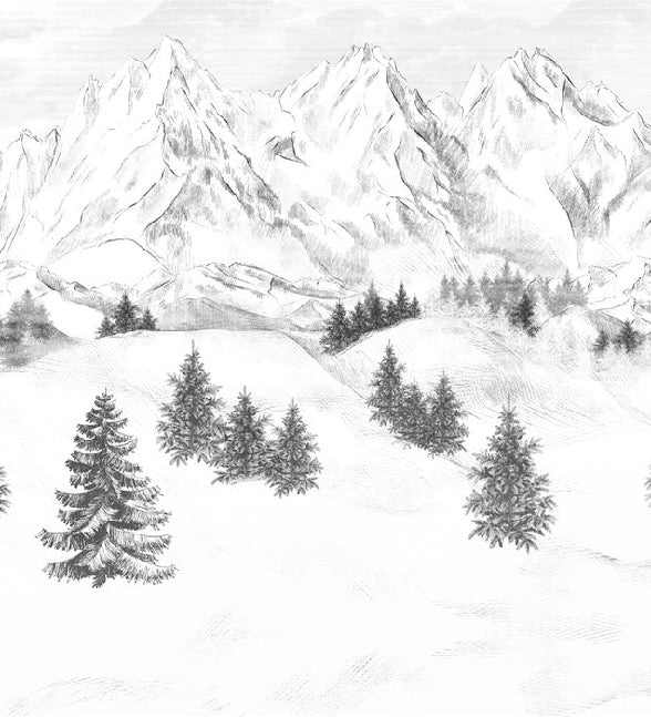 Tapete Berggipfel von Chamonix