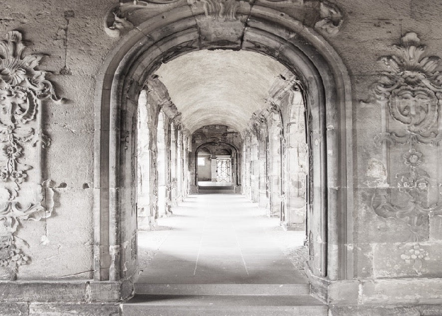 Papier peint Trompe l'oeil Couloir Marbre Parisien, XXL, tendance