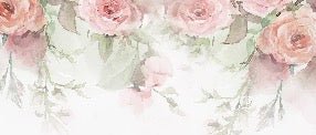 Papel pintado Rose Aquarelle