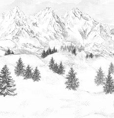 Tapete Berggipfel von Chamonix