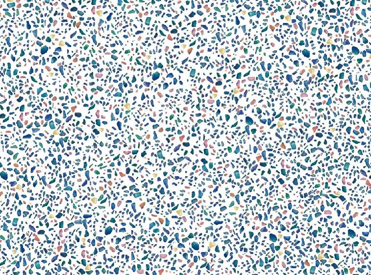 Tapete mit verdichtetem Terrazzo-Effekt