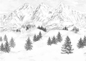Sfondo della montagna di Chamonix