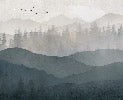 Black and white panorama nature wallpaper