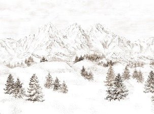 Tapete Bergmassiv der Alpen