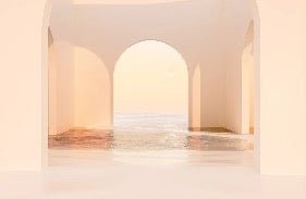 Papier peint panoramique design sunset arch