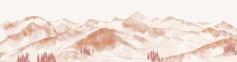 Papier peint restaurant montagne Aravis