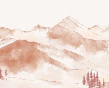 Papier peint montagne chaine des Aravis, XXL, tendance