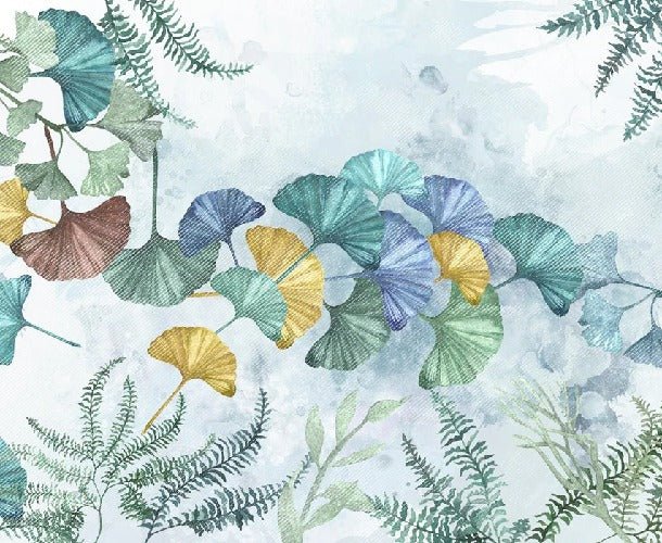 Carta da parati panoramica ginkgo biloba japan