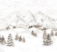 Papier peint montagne massif des Alpes, XXL, tendance