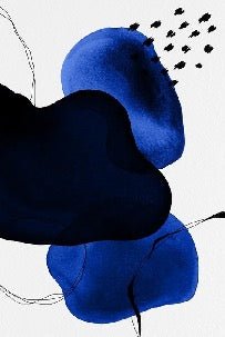 Papier peint moderne aquarelle bleu pétrole