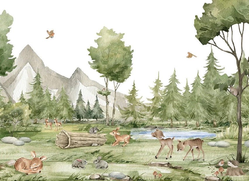 Animali nella foresta wallpaper