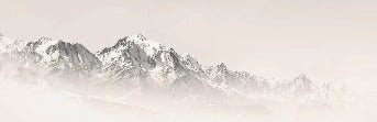 Il Monte Bianco nella nebbia seppia