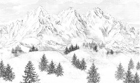 Tapete Berggipfel von Chamonix