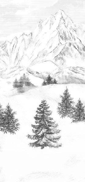 Tapete Berggipfel von Chamonix