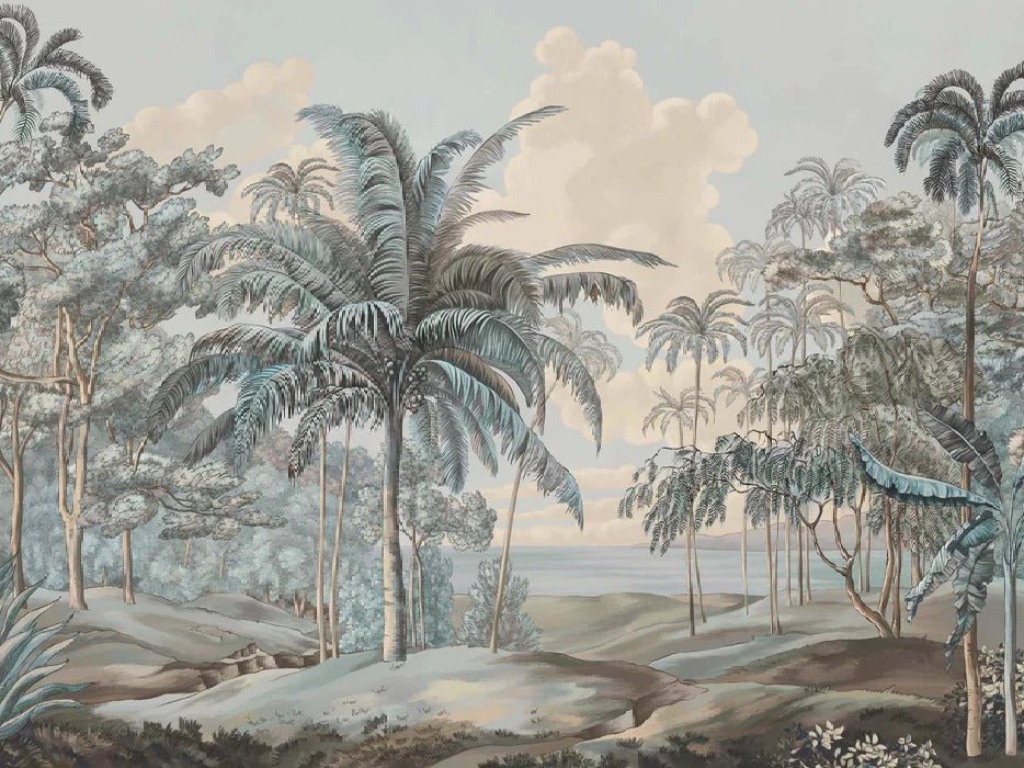 Papel pintado Paisaje azul de Célebes