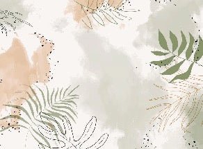 Panorama-Tapete Aquarell Pflanzen
