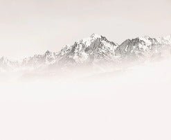 Tapete Nebliger Morgen Mont Blanc