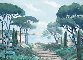 Tapete Spaziergang in den Calanques