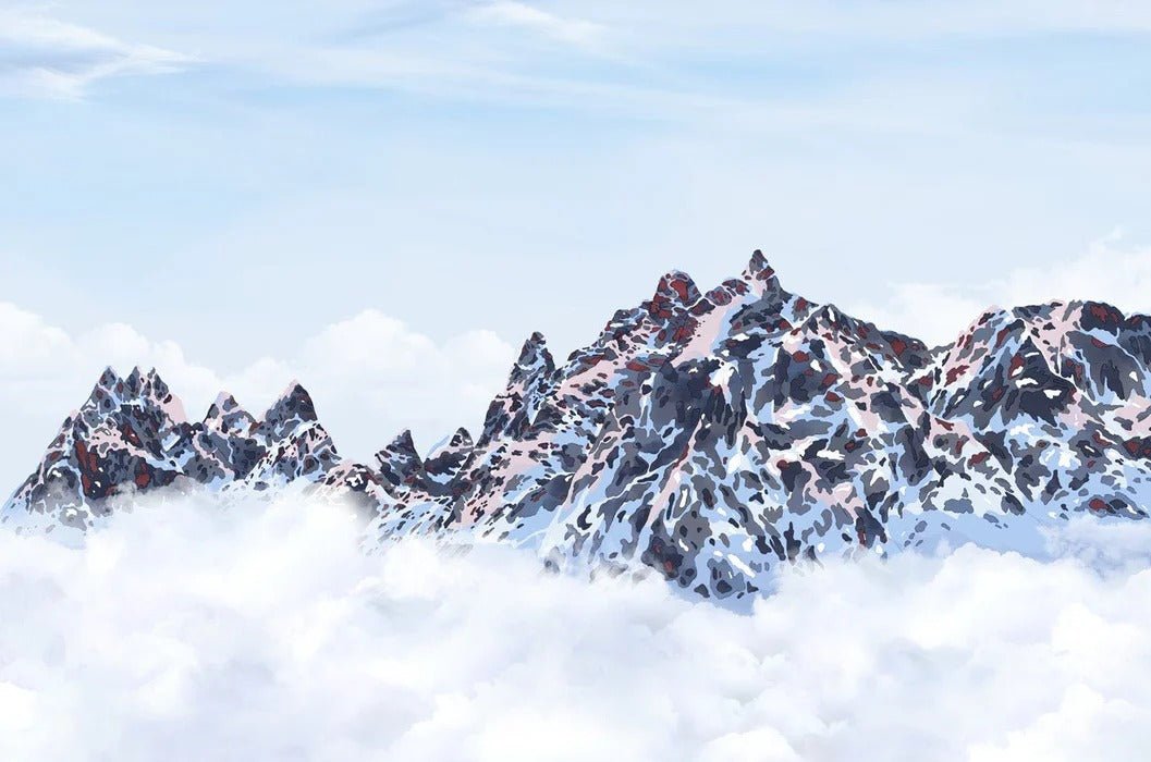 Papel pintado Mont Blanc toile des Cimes