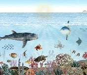 Papier peint animaux marins