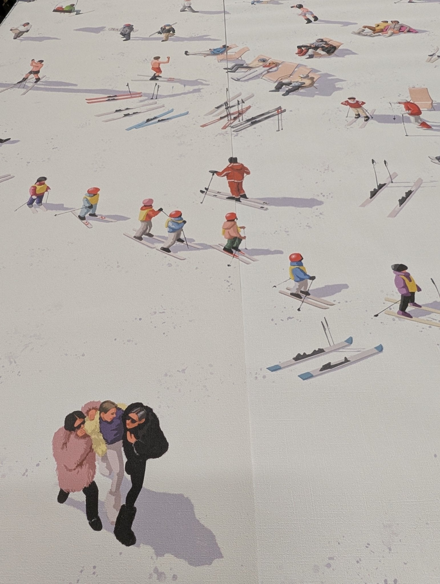 Papier Peint Panoramique Après-Ski - H160cm x L220cm - Matière Vinyle - Muralconcept